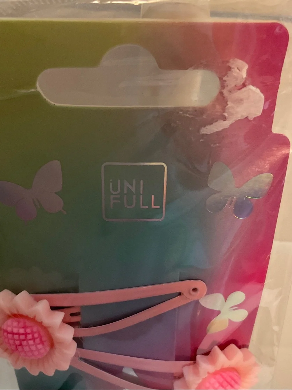 Girls' Pastel Flower Snap Clip Set - Multicolor